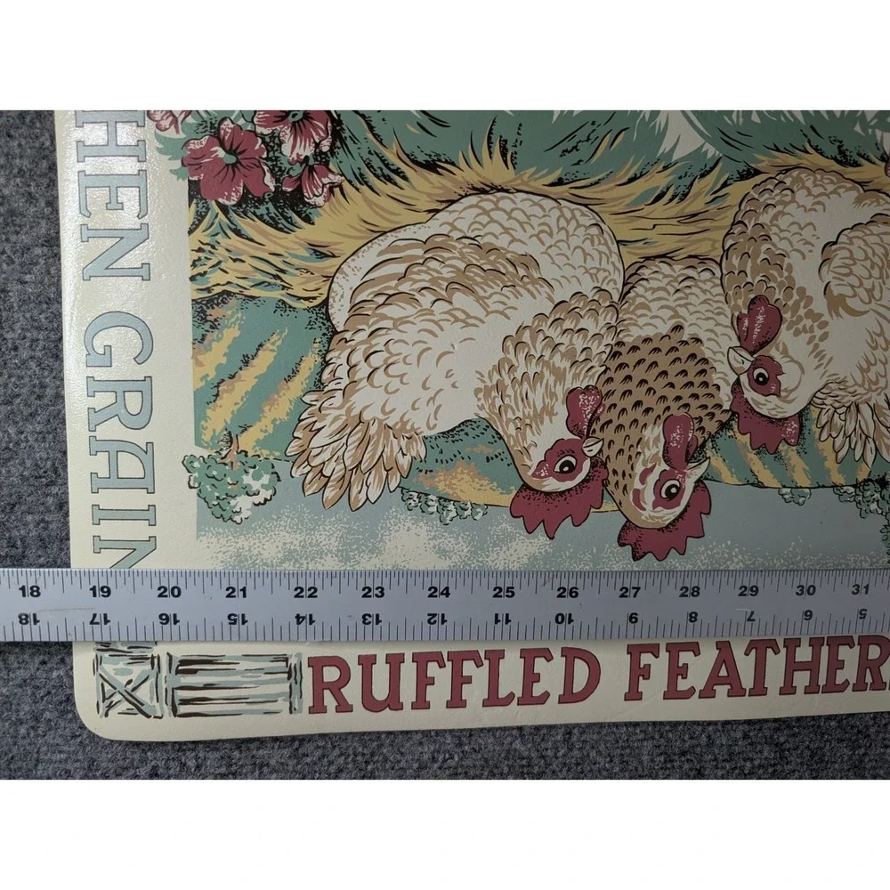 Lot Of 6 Vintage Hen Grain Ruffled Feathers Placemats By DCI Cottagecore Barn